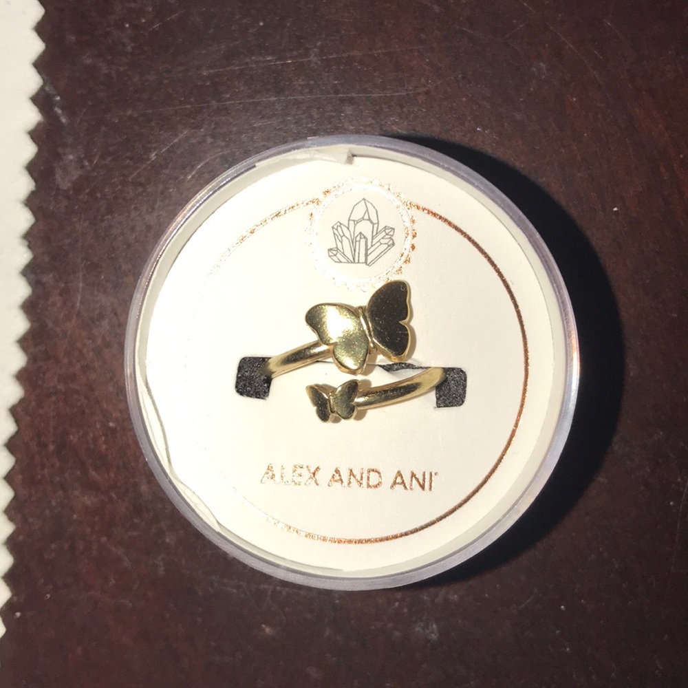 Alex and Ani Butterfly Wrap Ring
